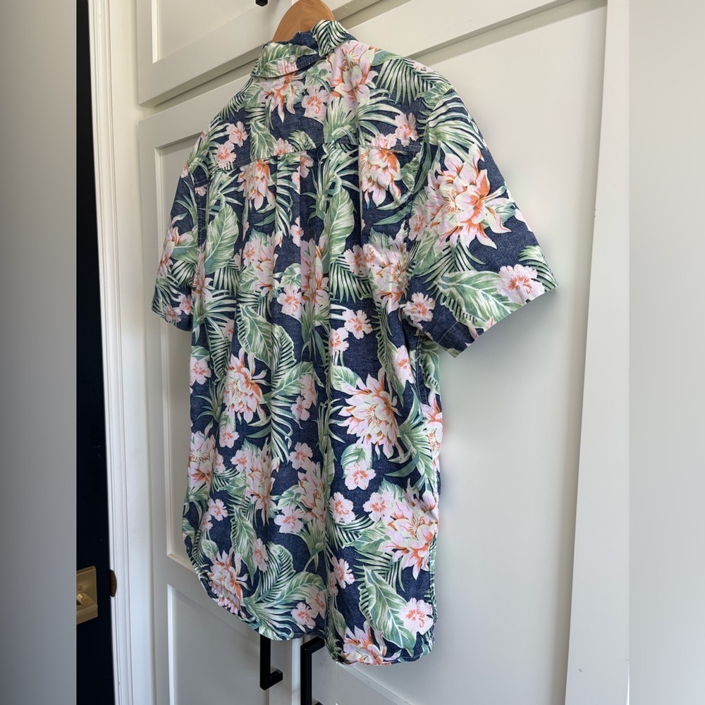 Chubbies Hawaiian Print Button Up Shirt Mens Large Short Sleeve Tropical - Picture 6 of 9